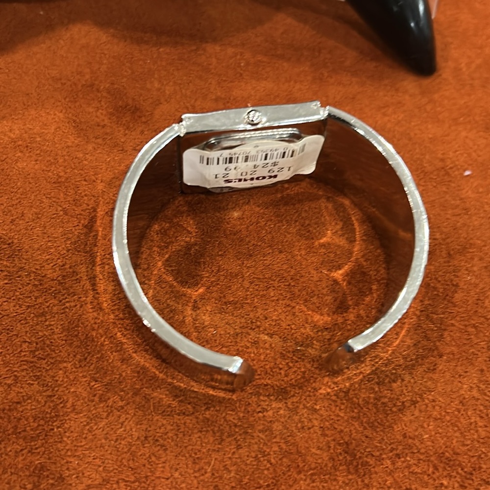 Studio 2 Silver Rectangular Cuff Watch - image 3